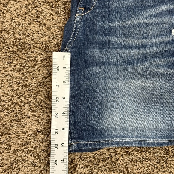 Anthropologie Pilcro the Letterpress Stet Jean Shorts Size 25 Roll-Up Denim Blue - Picture 6 of 7